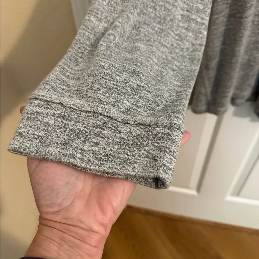 Chico's Zenergy Cowl Neck Lounge Sweater Gray Size 3 or 18 - Image 5