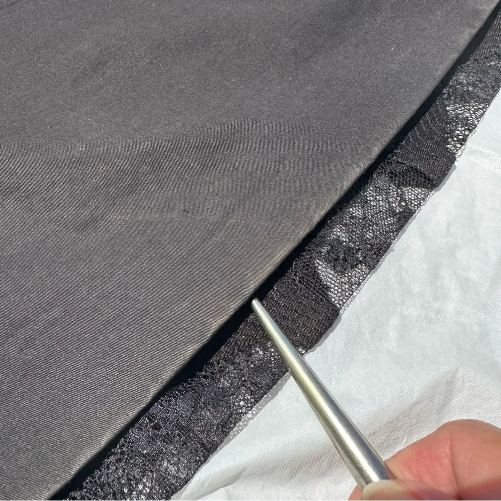 Paris “Coeur” black lace high neck mini long sleeve dress S 38EU=4/6 US - Image 11