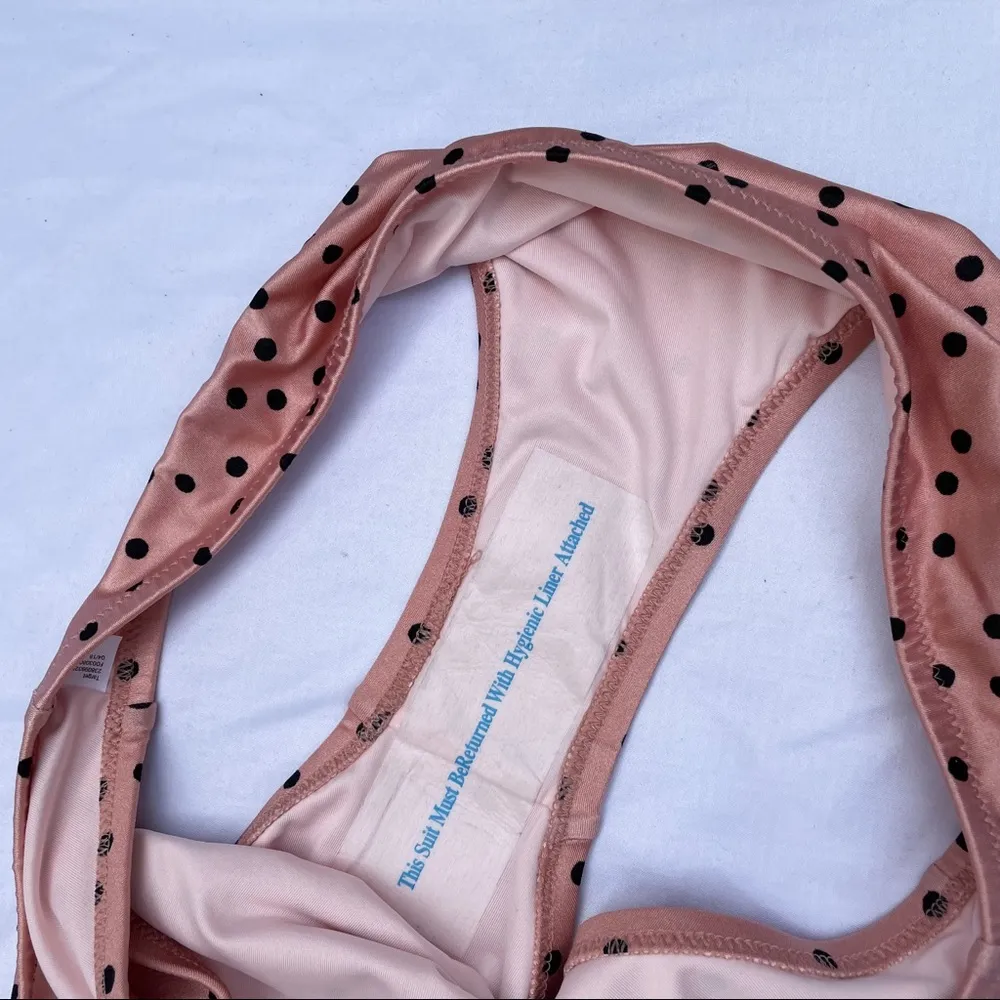 NEW Shade & Shore Rose Polka Dot Bikini Bottoms - Image 3