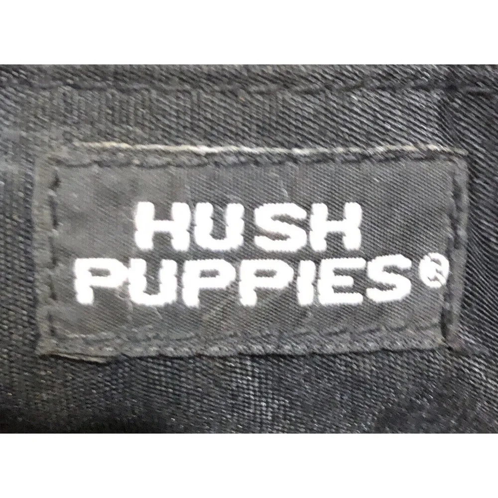 Hush Puppies Black Shoulder Bag Purse Genuine Leather With Man Made trim Clean - Image 11