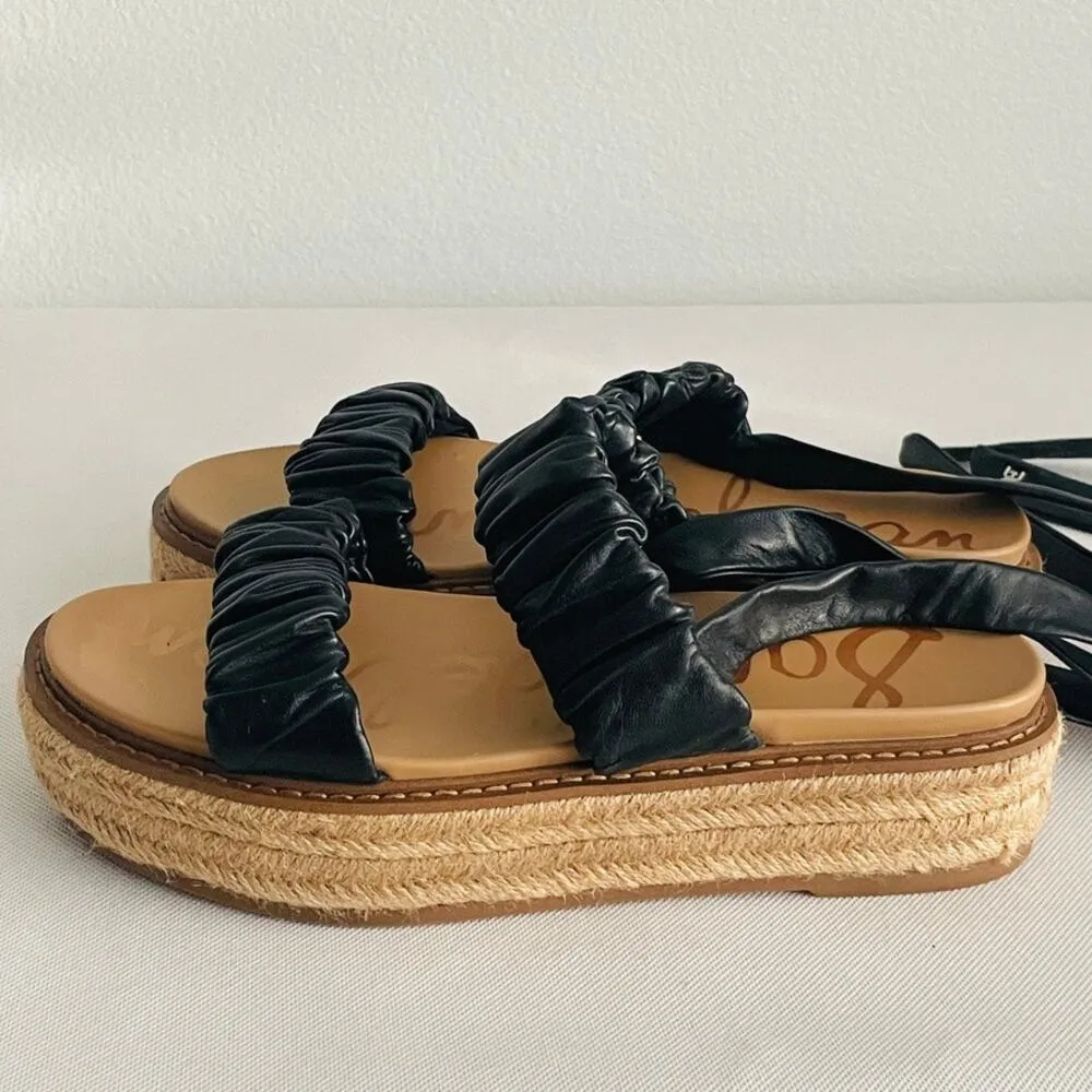 Sam Edelman Black leather lace-up ties Sandals - Image 7