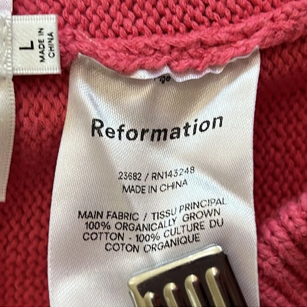 Reformation Knitted High Waist Retro 70s 90s‎ Shorts Size Large - Image 5