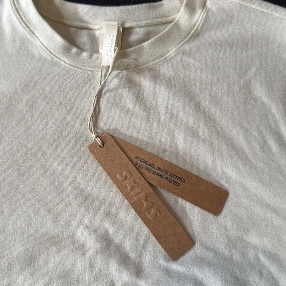 Women’s Skims Bone Long Sleeve T-Shirt Cotton Jersey Size XXS NWT - Image 8