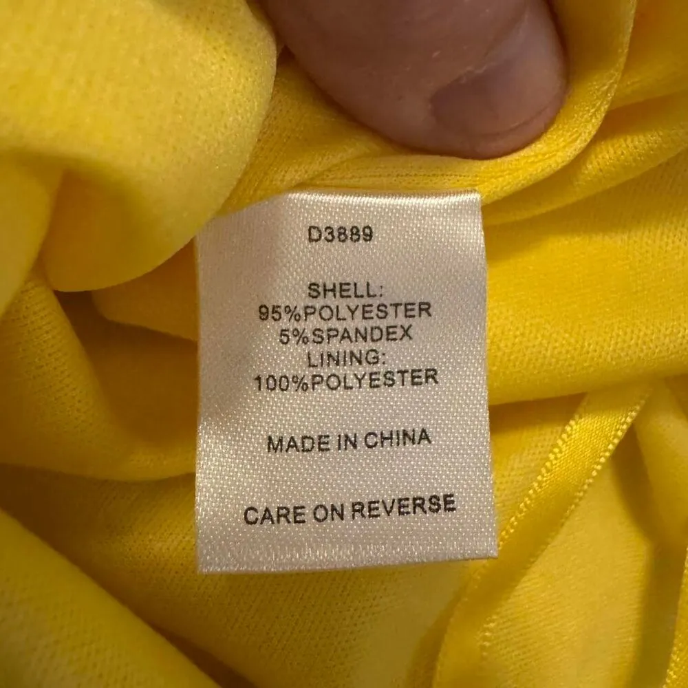 Alexia Admor yellow floral print one shoulder resort vacation dress Size Medium - Image 7