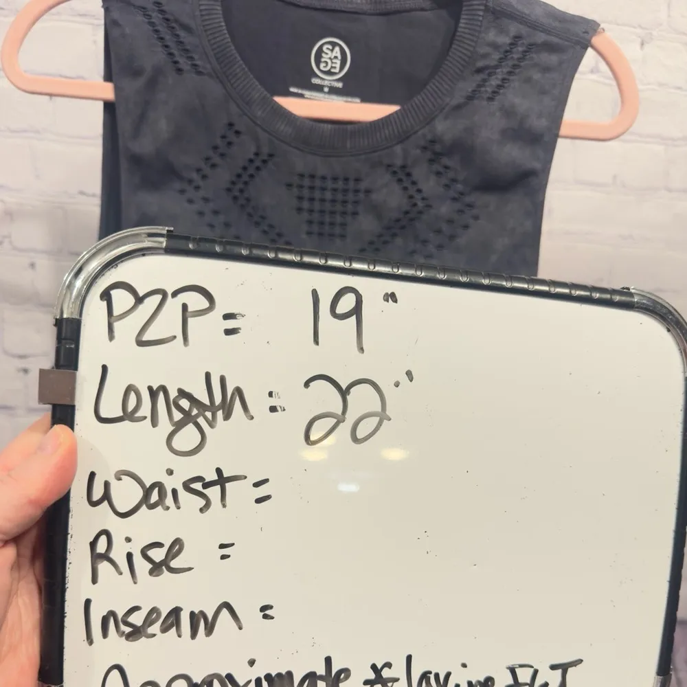 Sage Collective Acid Wash Tank Top size Medium NWT - Image 2