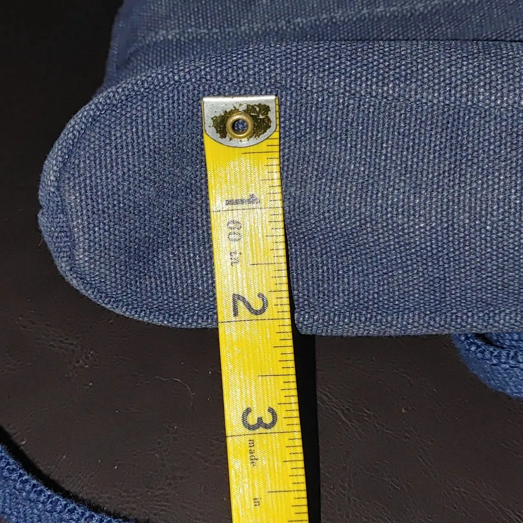 Travelon Blue Crossbody Bag RFID Blocking Anti Theft Heritage Small Cotton - Image 3