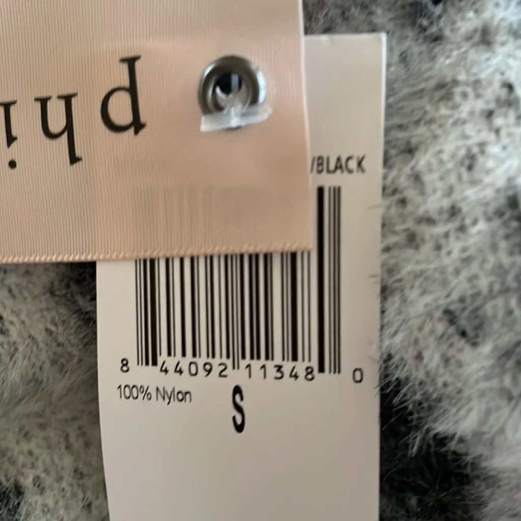 NWT Philosophy Fuzzy Animal Print Mock Neck Sweater Small - Image 6