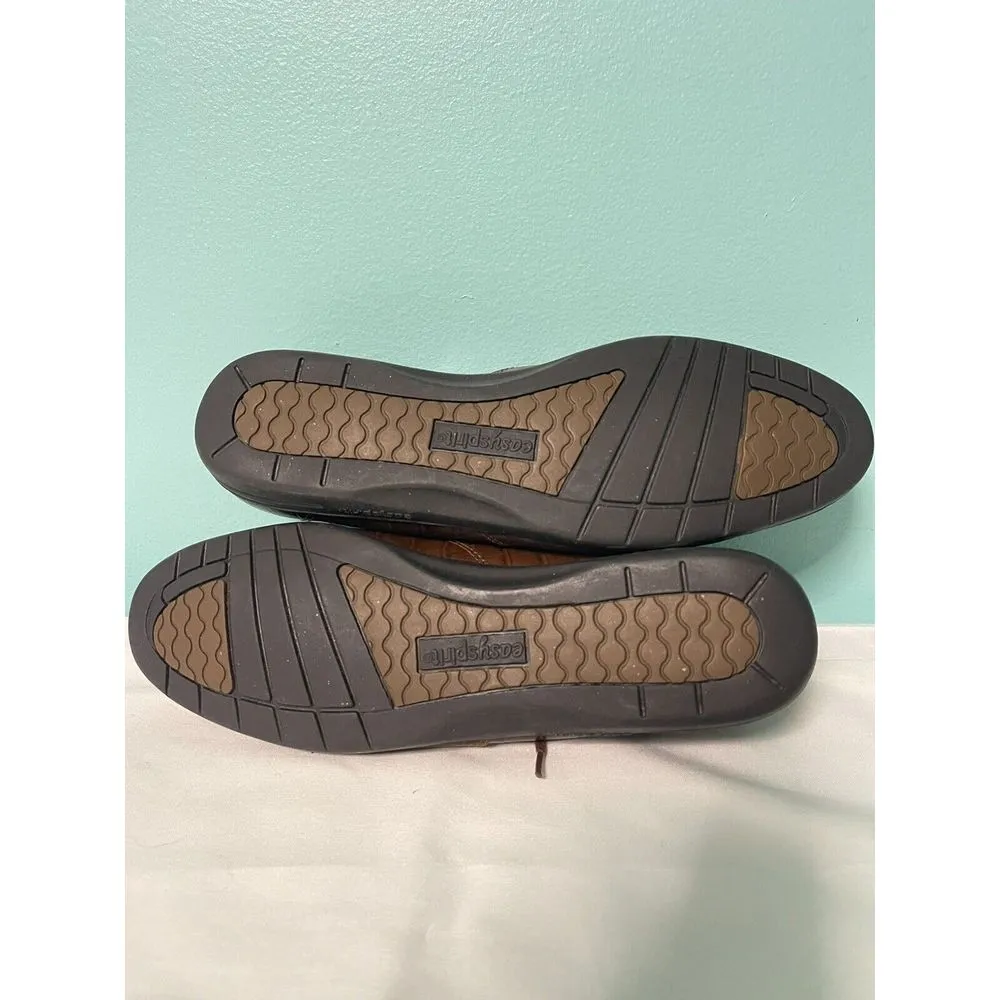 Easy Spirit Brown Leather Lace Up Loafers Comfort Shoes Women's 7.5‎ S-252 - Image 6