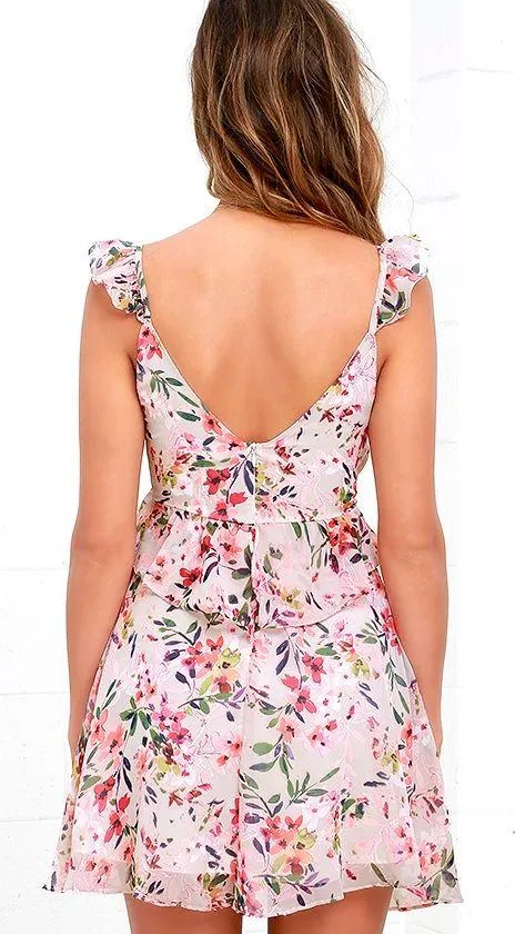 Lulus Floral Dress - Image 4