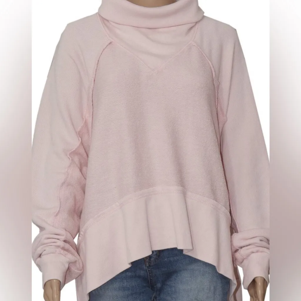 Free People FP Movement Pull Last Chance Top Touch Of Pink Tunic Pullover large - Image 4