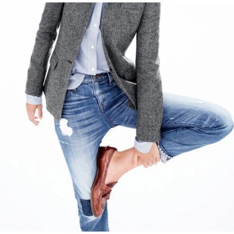 NEW‎ J.Crew Biella Crackled Italian Leather Tassel Loafer Shoes Women's Size 6.5 - Image 3