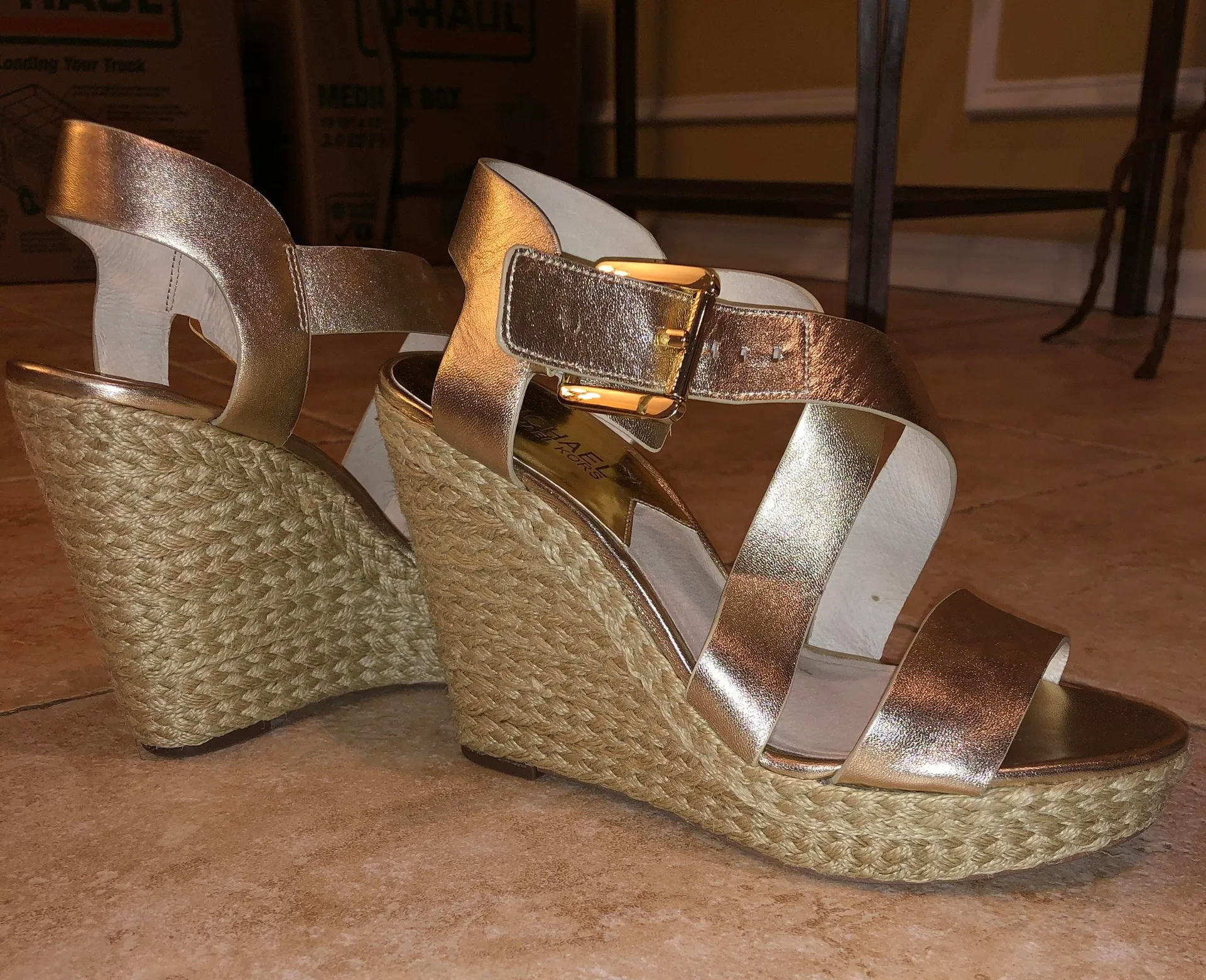Michael Kors Gold Wedges - Image 2