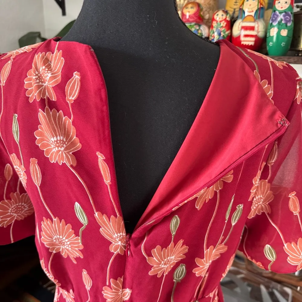 Madewell Tulip-Sleeve Maxi Dress in Tall Sunflowers - Image 9