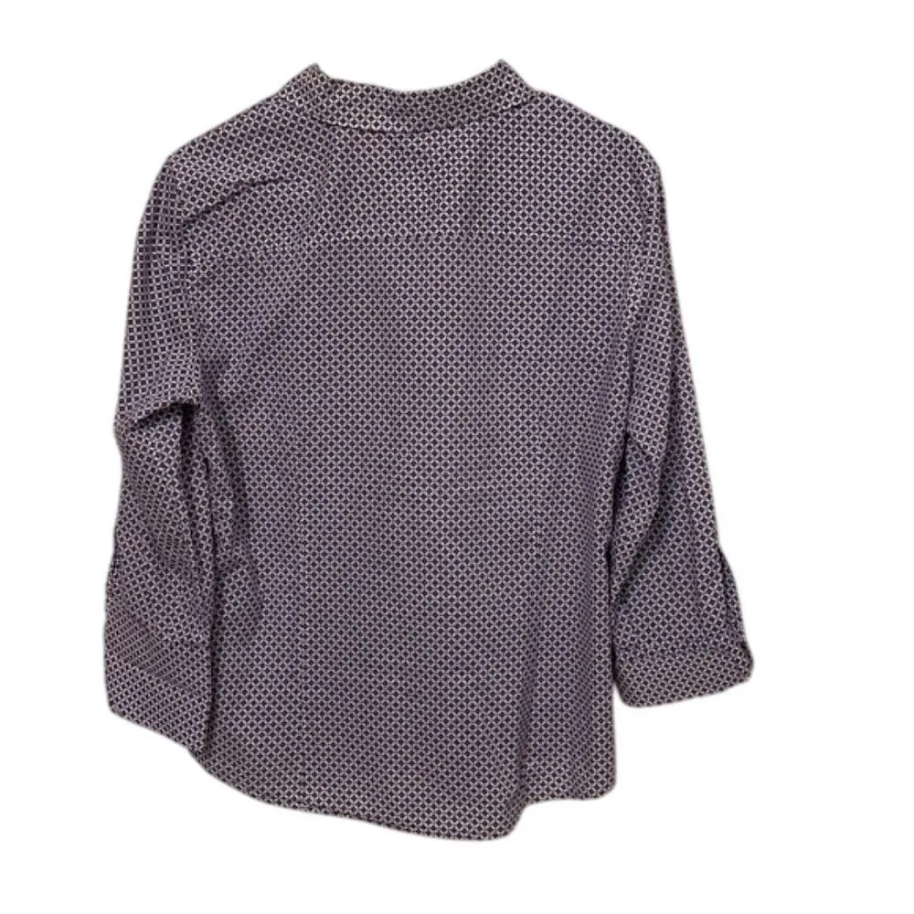 Brooks Brothers 346 Button Up Cotton Blouse Shirt Top Womens Size 14 Preppy - Image 4