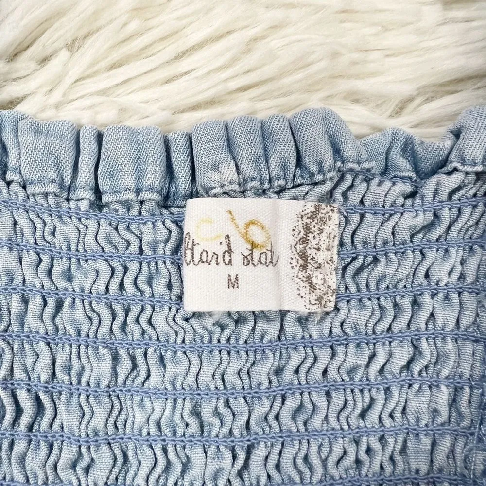 Altar’d State Tencel Chambray Daisy Top M - Image 6