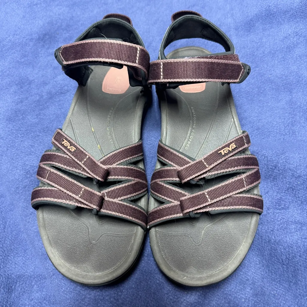 Teva Womens Tirra Sandal 4266 Shoc Pad Anatomic Footbed Size 8.5 Hiking Comfort - Image 2