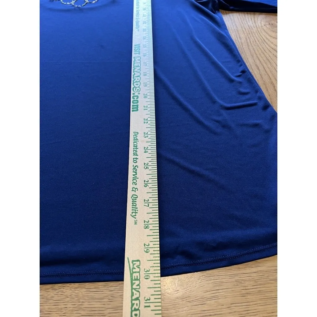 SUSAN GRAVER Artisan Womens Size US 1X Beaded Tunic Shirt Ruffle Shoulders City‎ - Image 8