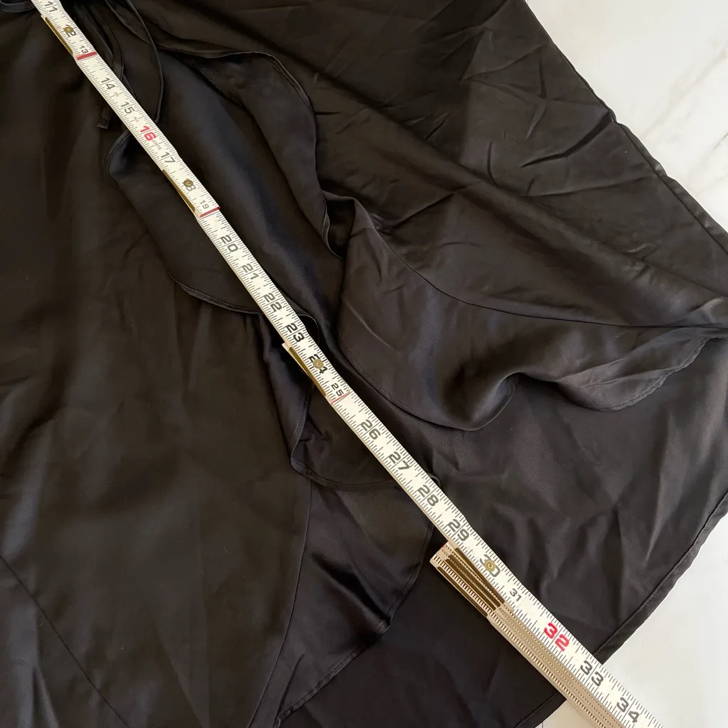 NWT Victoria’s Secret Love Black tie ruffle front robe one size - Image 7