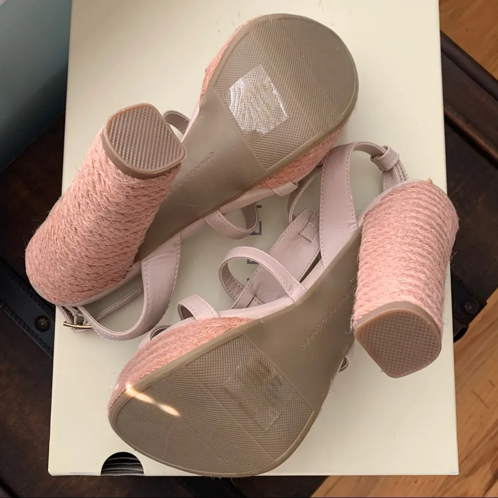 NWT NIB LC Lauren Conrad Josephine Blush 5” Platform Sandals Heels 6.5 6 1/2 - Image 8