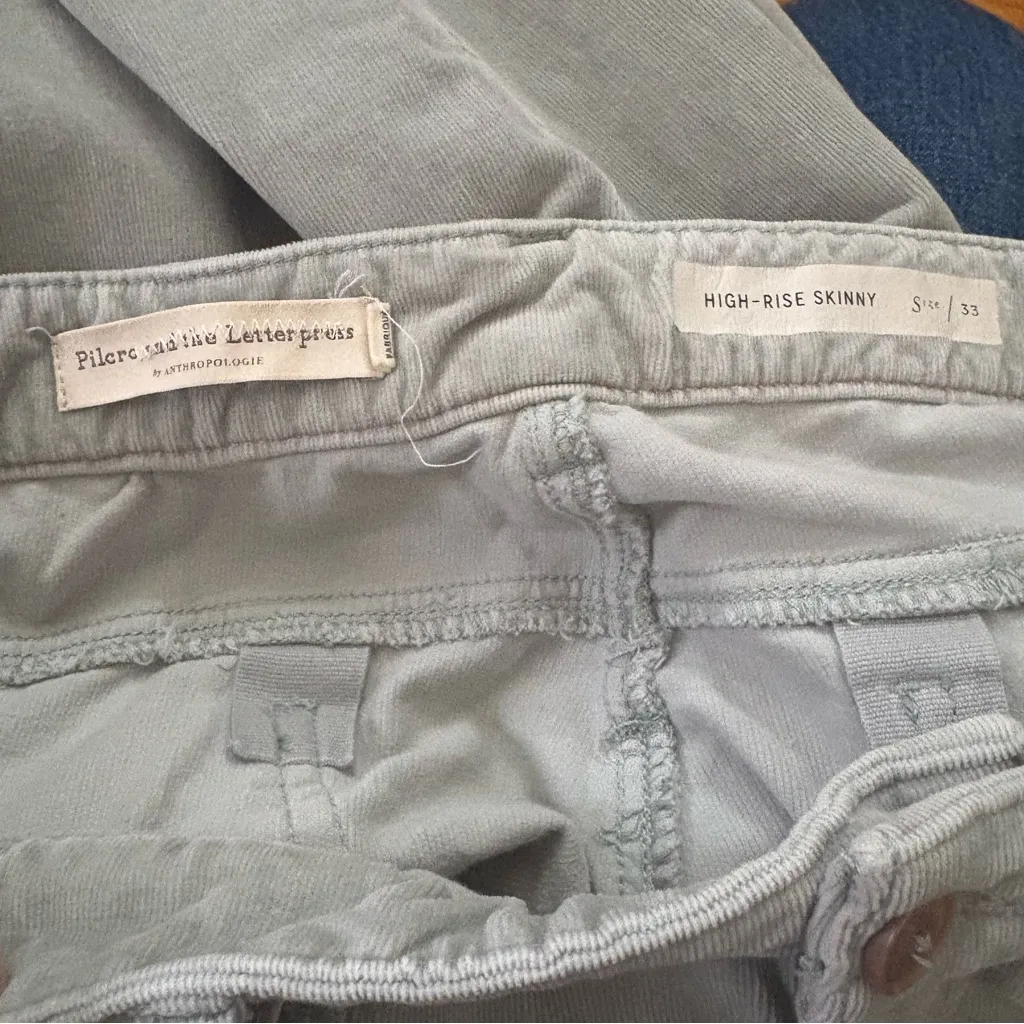 Anthropologie Pilcro Cropped Cords Size 16 - Image 7