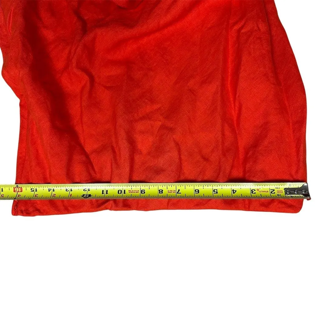 NWT Madewell Women's Size 14 Red Line Maxi Slip Skirt Elastic Waist Casual - Image 7