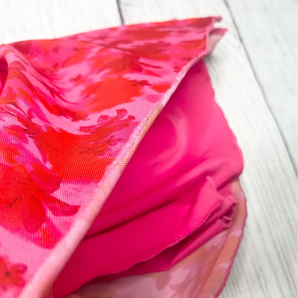 Princess Polly Sturgess Strapless Ruched Top Red & Pink Size 8 - Image 6