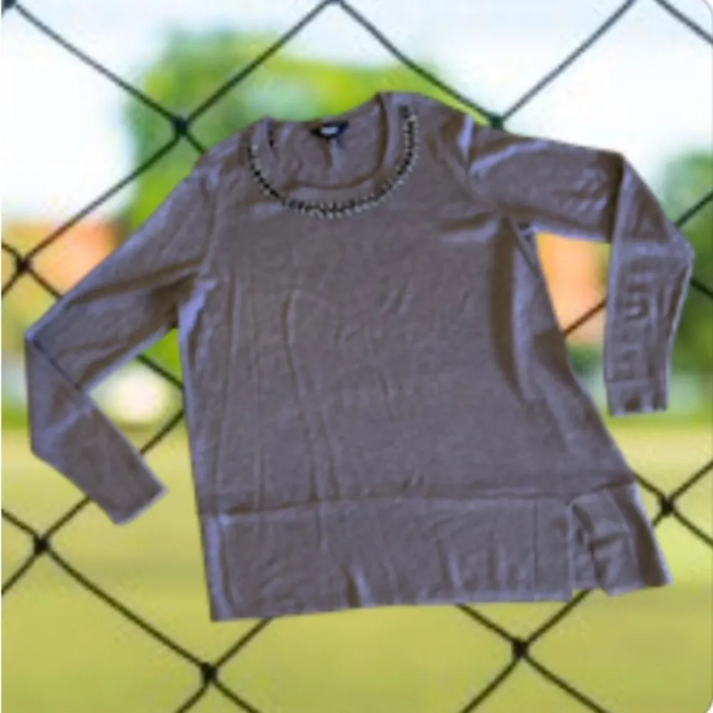 Women's Vera Wang Sweater Plus Size 0X cardigan brown beige fall winter sweater - Image 3