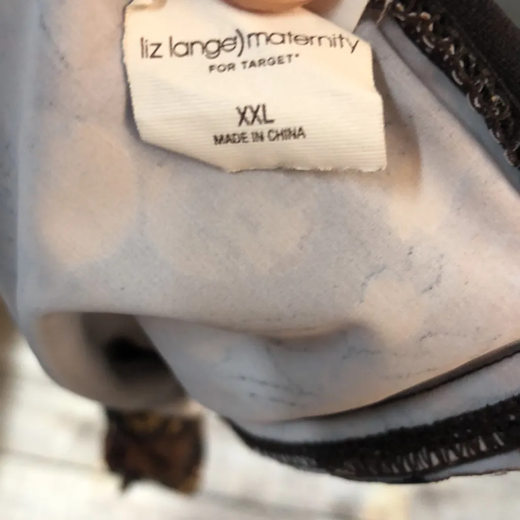 Liz Lange Maternity sz 2X multicolor bathing suit top - Image 3