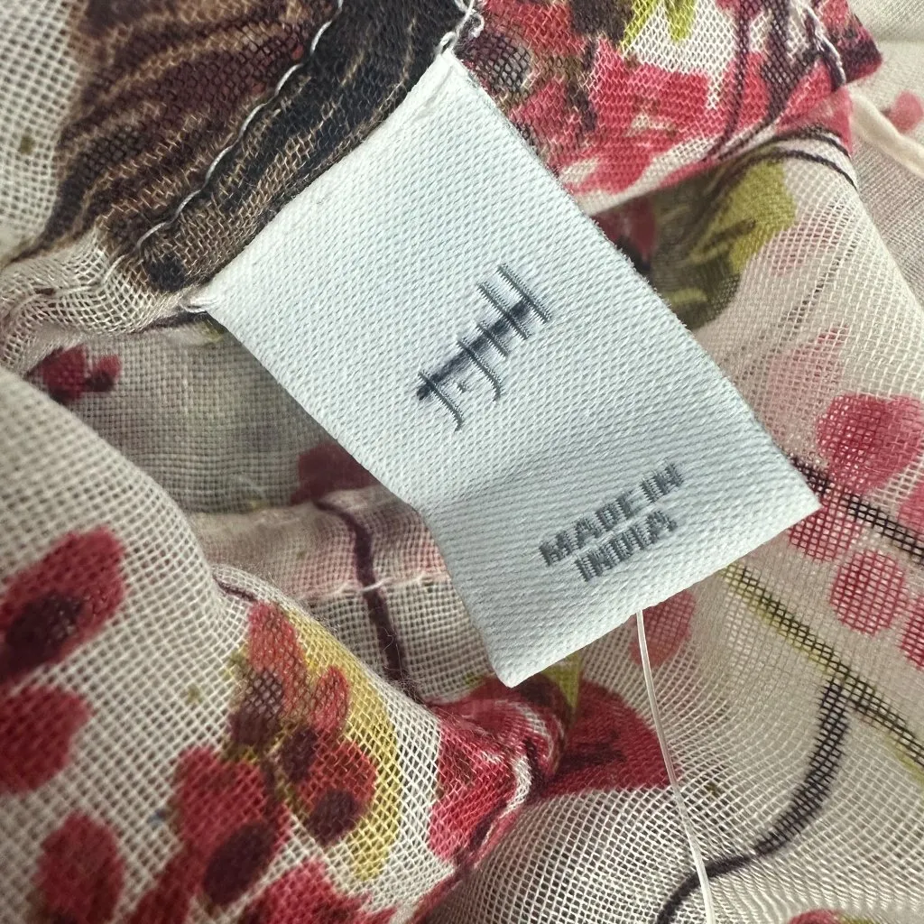 J.Jill Floral Infinity Scarf One Size Lightweight Polyester Multicolor - Image 5