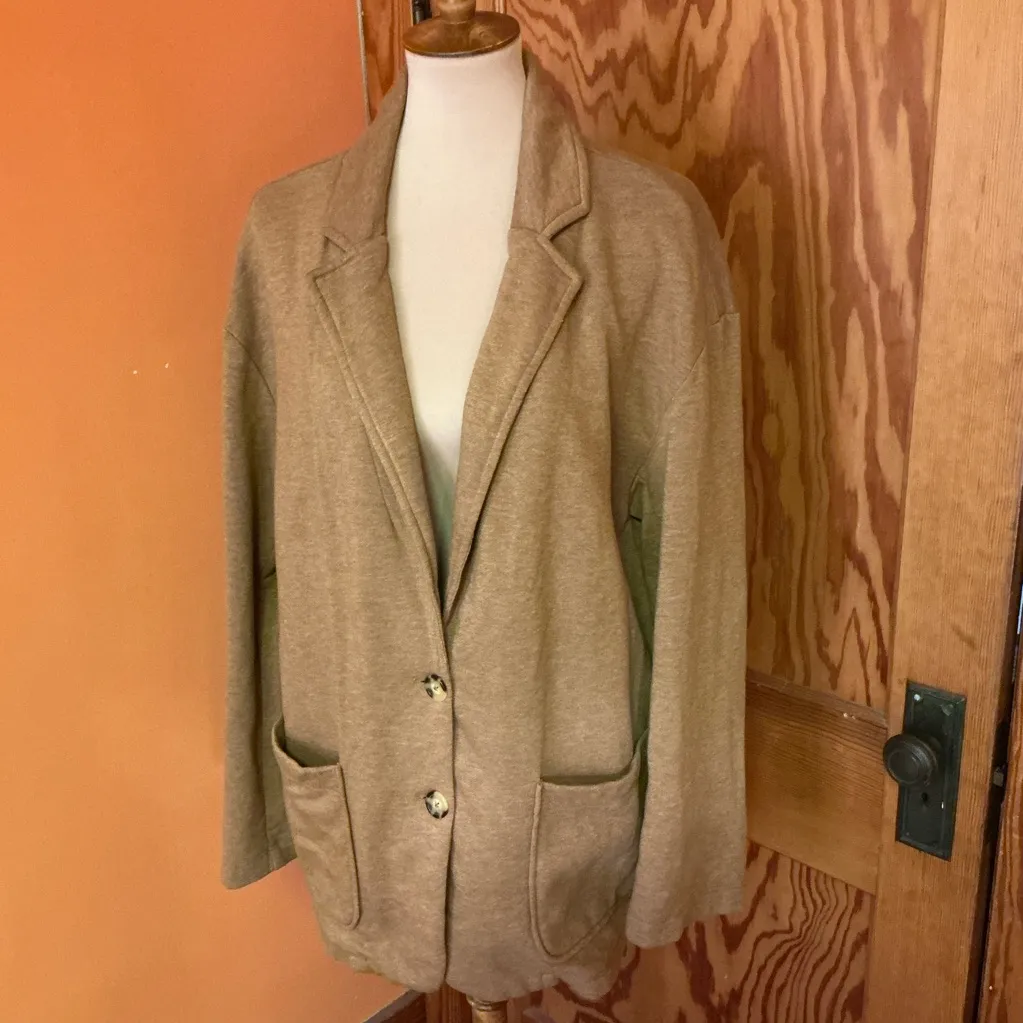 Universal Threads Universal Thread Tan Comfy Boyfriend Blazer - Image 8