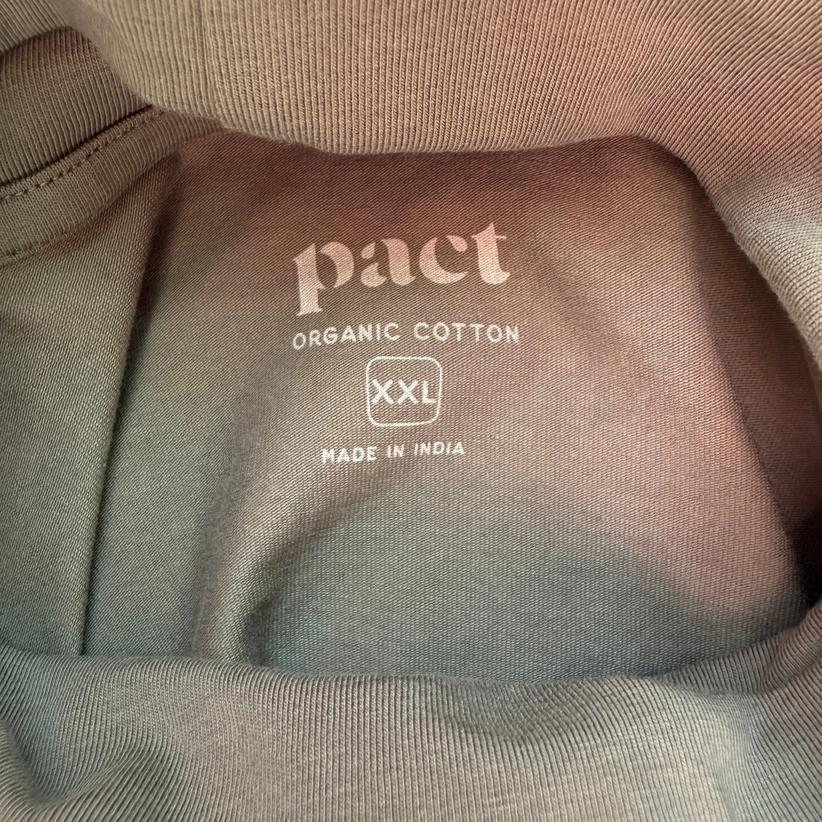 Pact Women's Luxe Stretch Jersey Slim Turtleneck Shirt in Gray Green Sz XXL - Image 7