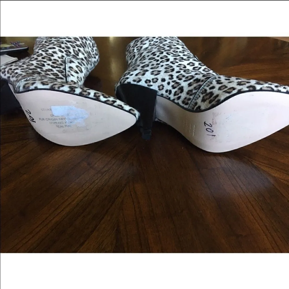 NWOB Stuart Weitzman Atomic Leopard Boots sz 7.5 - Image 5