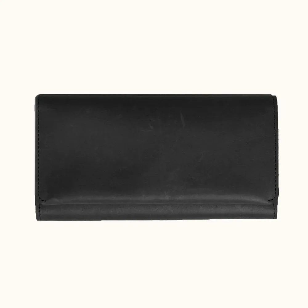 ABLE Black Leather Debre Wallet - Image 2