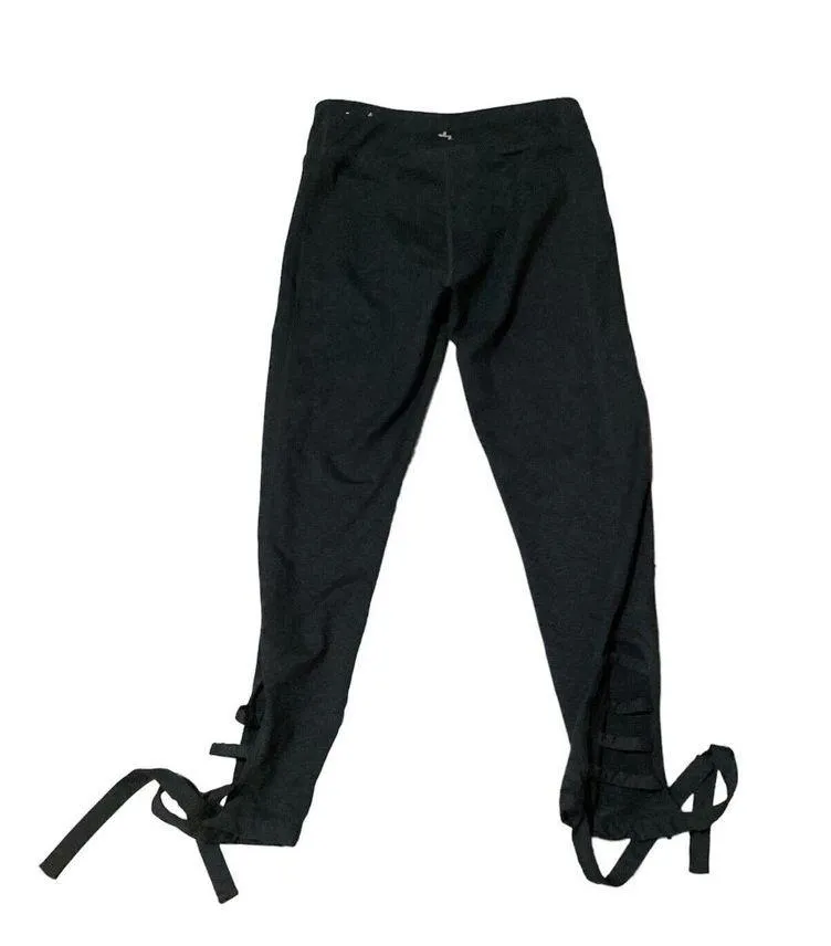 Joy Lab Leggings Medium Womens Dark Grey High Rise Cut Out Skinny Leg - Image 2