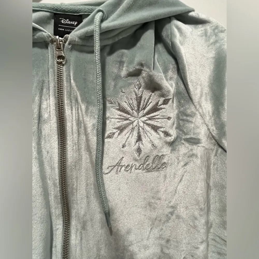 Disney Frozen Princess Elsa Winter Zippered Hoodie - Image 5