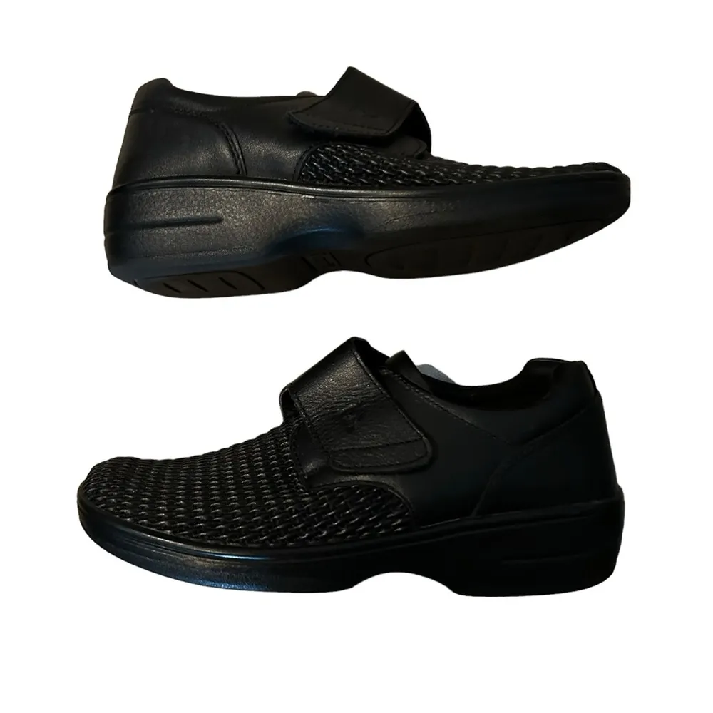 Propet Black Olivia Stretchable Diabetic Orthopedic Hook & Loop Closure 6.5 Shoe - Image 5