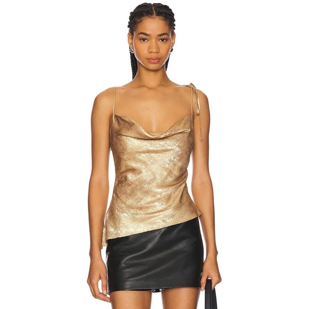 Revolve Superdown Paz Tank Top in Gold Size M - Image 2
