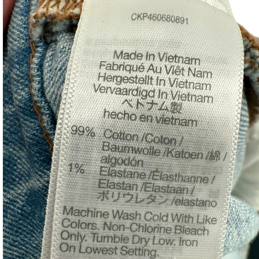 Madewell Women's Curvy Perfect Vintage Jean Light Wash Denim Distressed Size 31T - Image 13