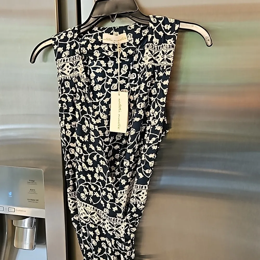 đź’•NATALIE MARTINđź’• Kate Maxi Wrap Dress Pomegranate Print Indigo Blue Medium NWT - Image 14