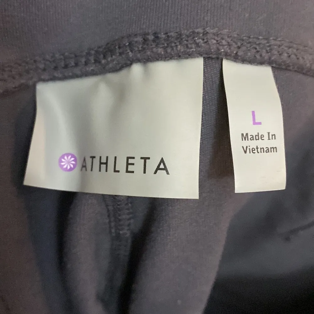 ATHLETA womens grey athletic side pockets size L - Image 8