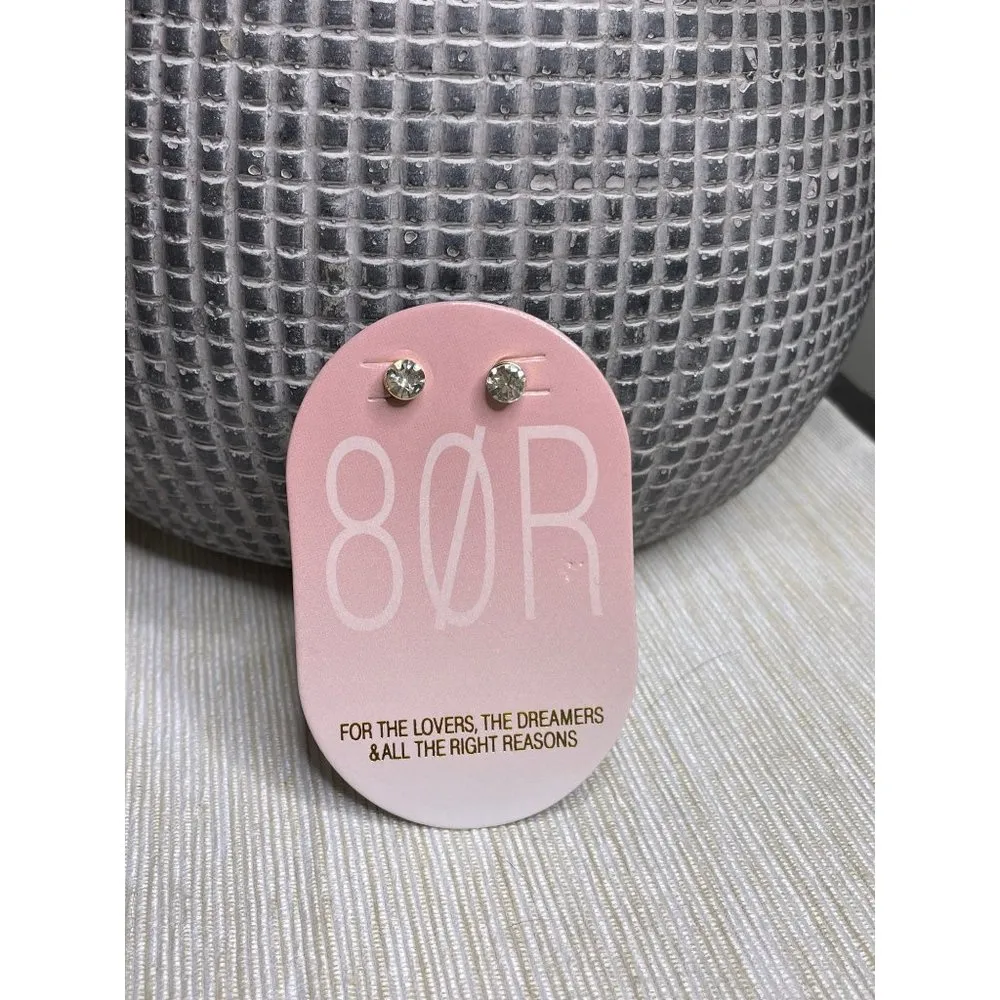 8 Other Reasons Exquisite Crystal Stud Earrings Gold Women's Size OS - Image 3