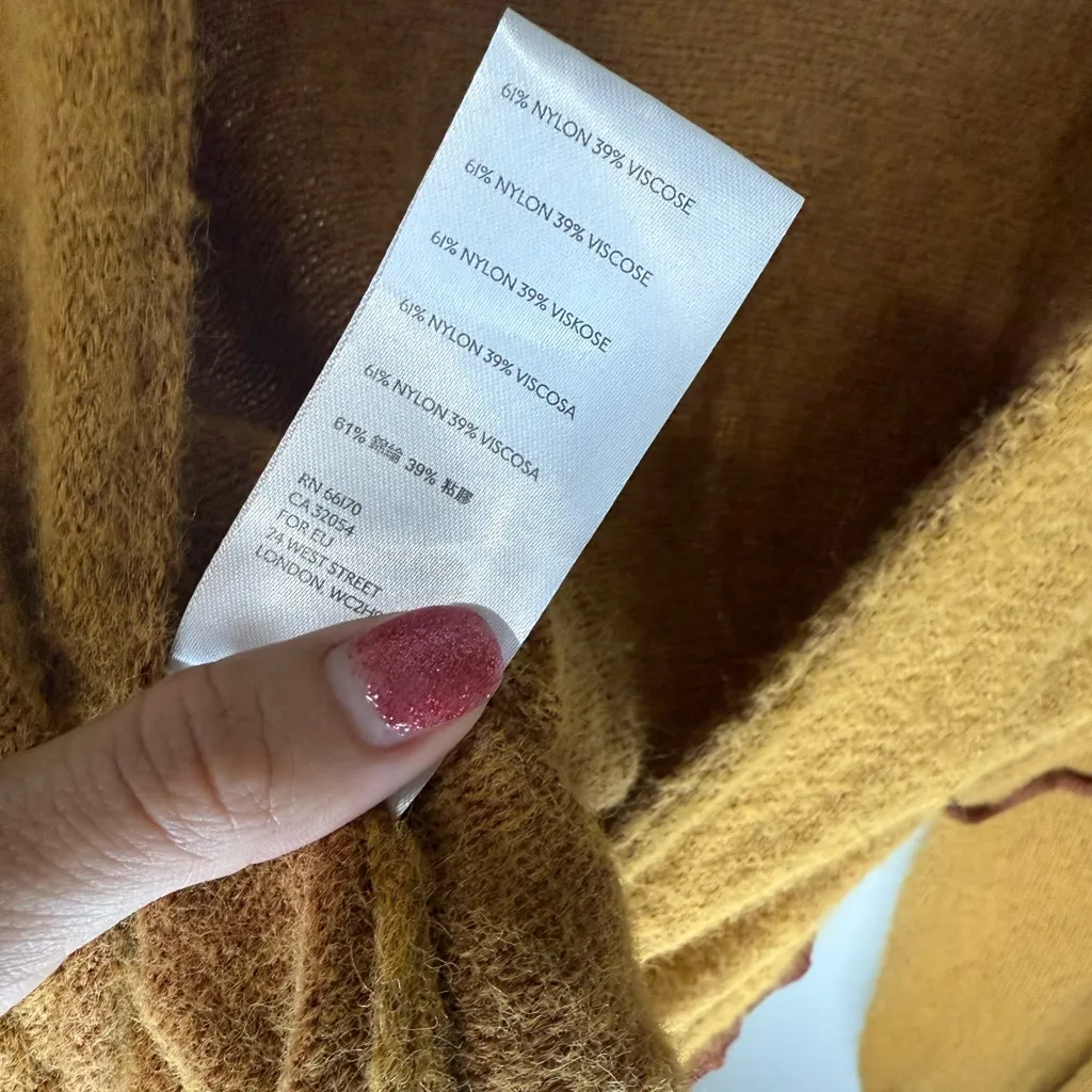 Free People Crop Open Back Sweater Tie Closure size S - Image 4