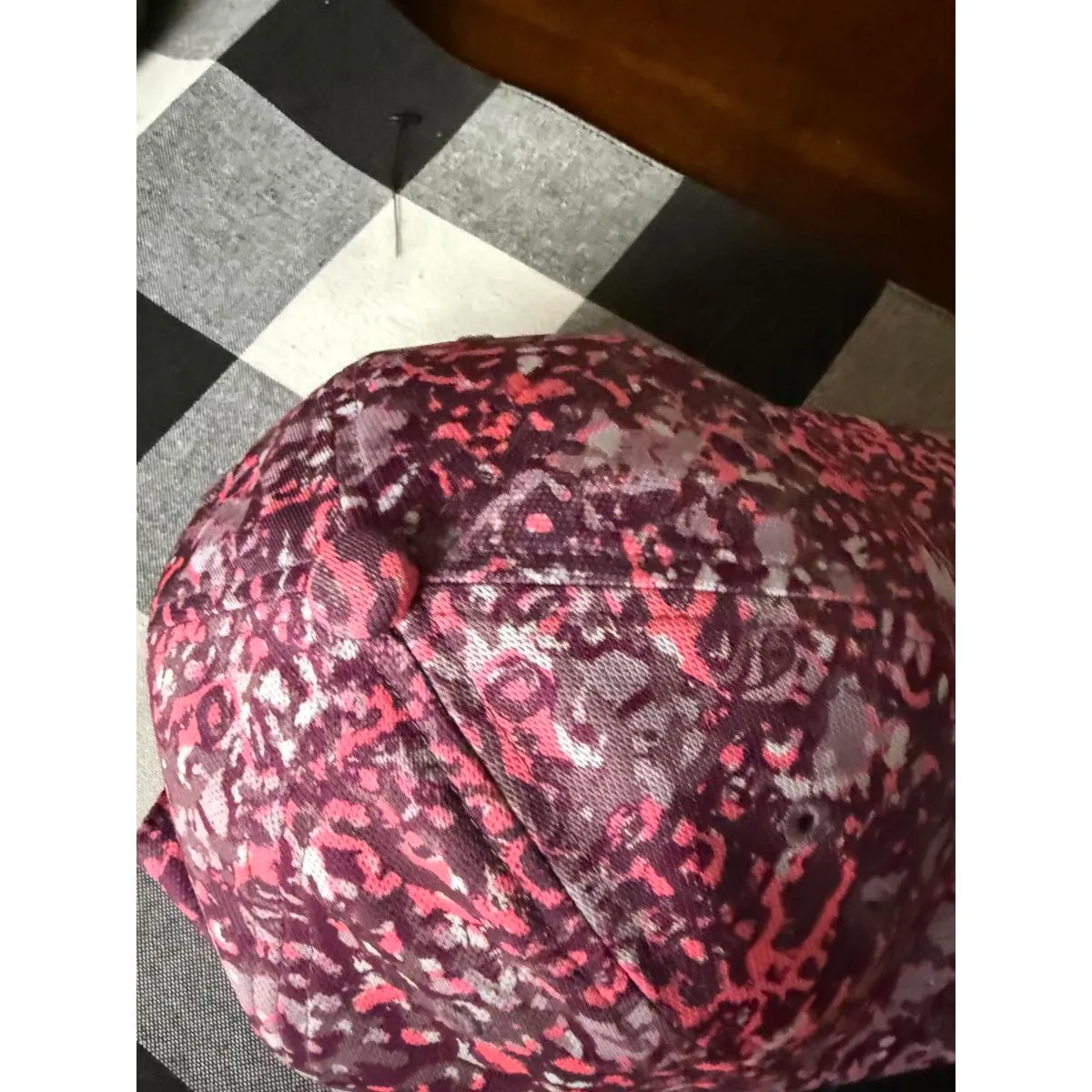 Under Armour Pink and Purple Patterned Baseball Cap - Image 4