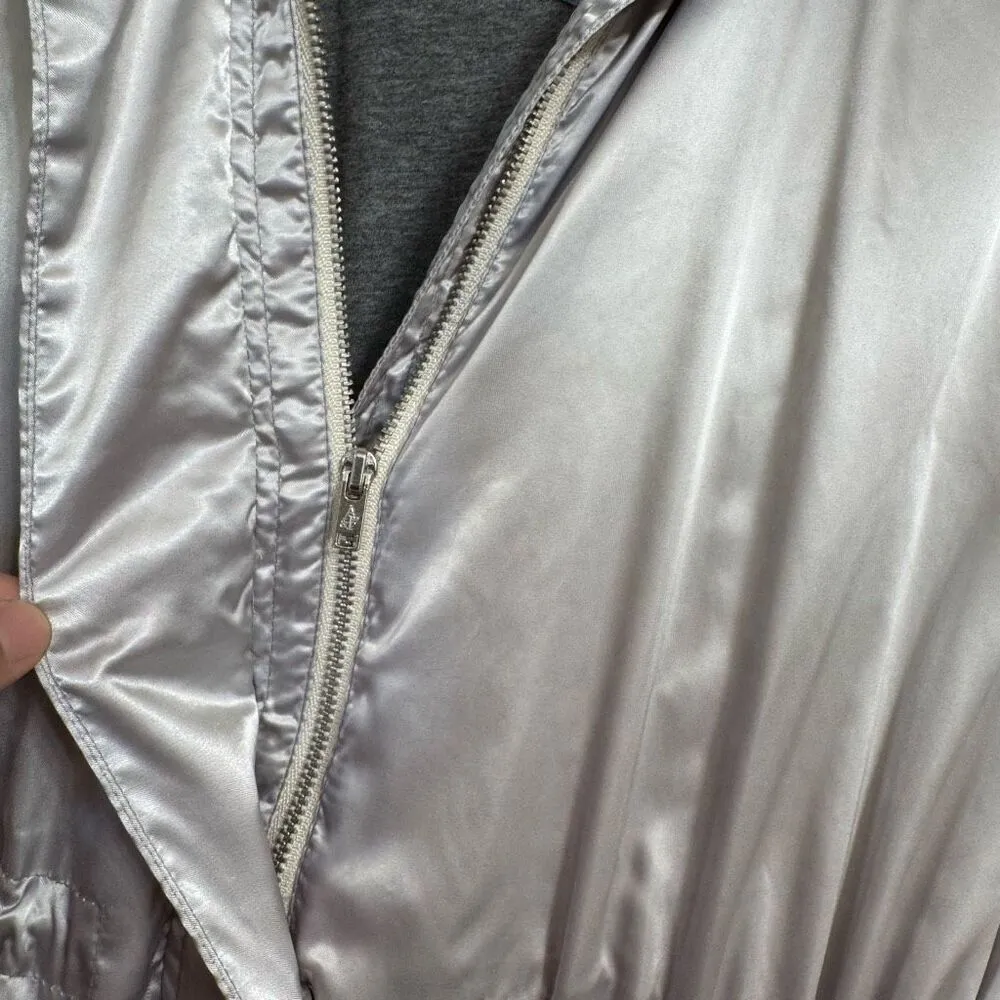 Vintage Y2K Abercrombie & Fitch Silky Gray Water Wind Resistant Light Jacket Sma - Image 6
