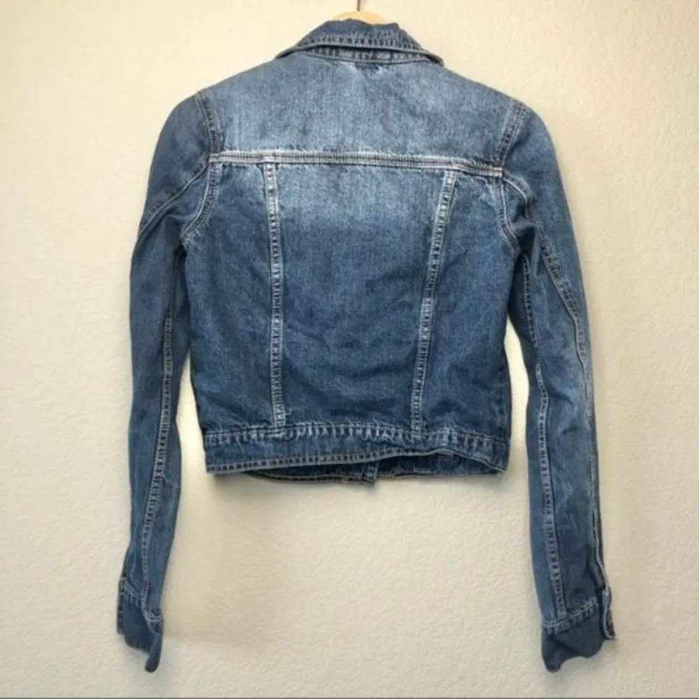 Aeropostale  Blue Jean Button Down Jacket M - Image 3