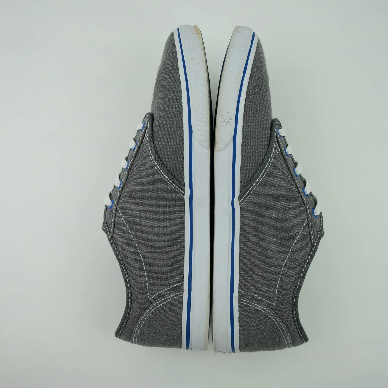 Vans Shoes Womens 7.5 M Grey Blue Atwood Low Tops Canvas Sneakers Lightly Worn - Image 9