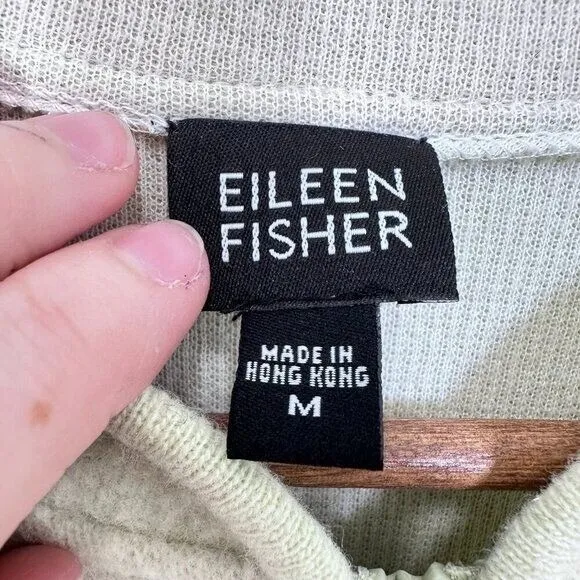 Eileen Fisher Light Green Felted Lambswool Cozy Coatigan Coat Cardigan Size‎ Med - Image 7