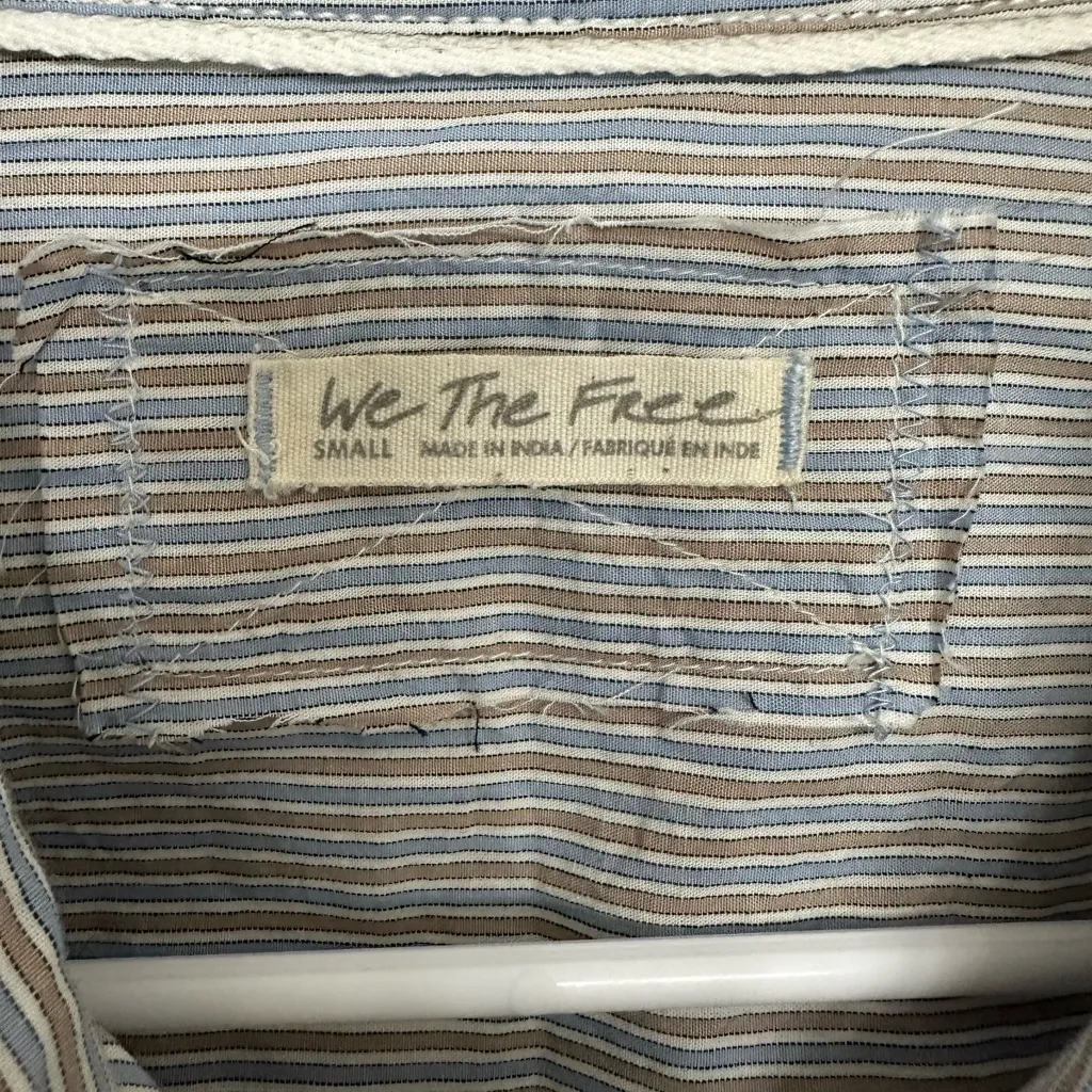 We The Free Striped Sleeveless Button Top S – (Retail $78) - Image 2