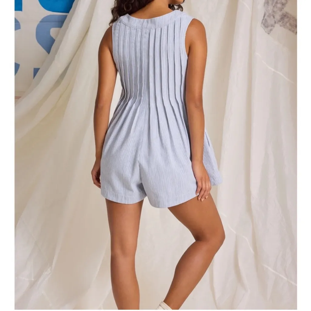 Altar’d State railroad striped romper - Image 10