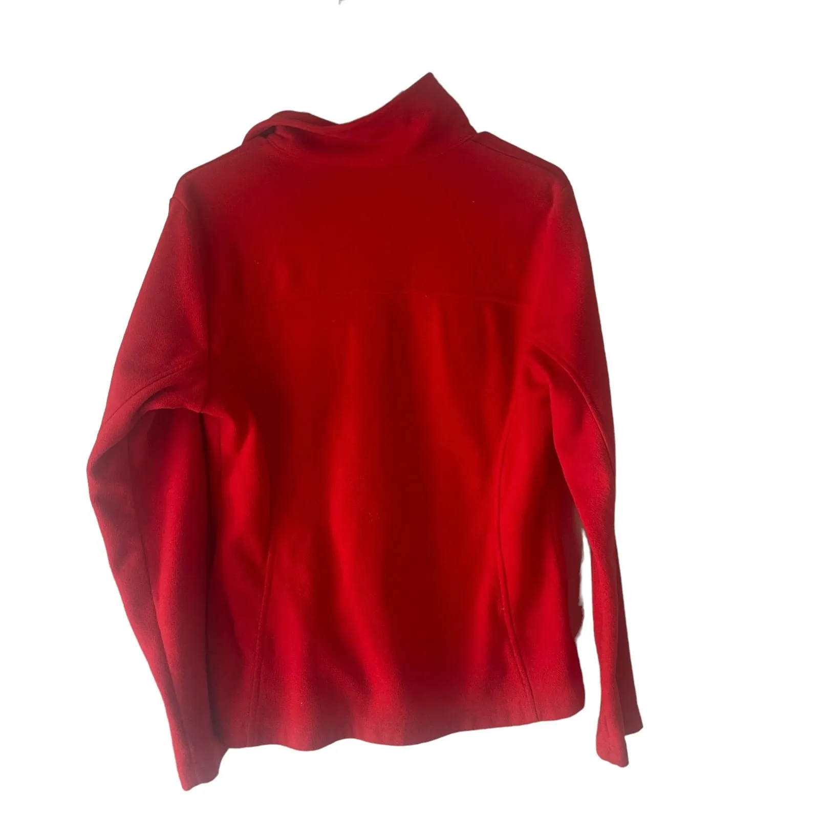 Columbia Women's Size Medium Red Full Zip Fleece‎ Sweater - Image 6